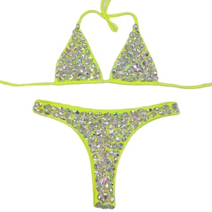 Bikini Sexy con Lentejuelas y Diamantes para Mujer, Traje de Baño de Lujo, Brillante con Cristales de Estrás, Conjunto de 2 Piezas para Fiesta en Club Nocturno, Personalizado - Product Image 5