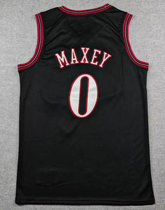 Новая летняя дышащая баскетбольная форма 2026 года с вышивкой, высококачественная, в стиле City Edition, для Джоэла Эмбида (21) и Тайриса Макси (0) - Product Image 3