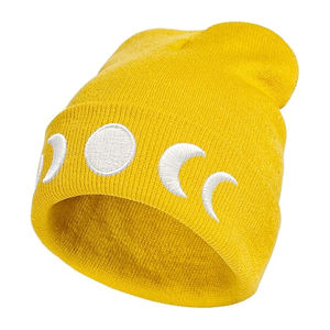Bonnet en tricot personnalisé en gros Bonnet en tricot d'hiver à la mode Bonnet en tricot chaud avec logo brodé pour les marques et les acheteurs au détail - Product Image 1