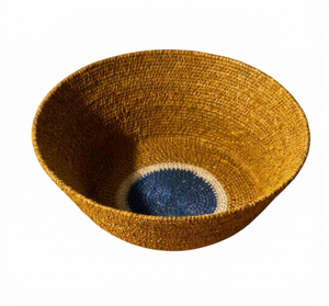 Cuenco de Servir Redondo de Seagrass Tejido a Mano Estilo Bohemio Vintage con Rayas para Decoración de Mesa en el Hogar y Fiestas - Product Image 5