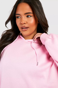 OEM mejor calidad mujeres sudaderas con capucha de gran tamaño púrpura oscuro sudaderas con capucha para damas personalizado Puff estampado sudaderas con capucha de invierno para las mujeres - Product Image 3