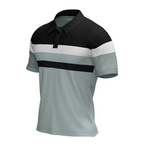 เสื้อโปโลผู้ชายแบบสั่งทำแขนสั้นแห้งเร็วมีสีตามสั่ง - Product Image 4