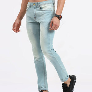 Custom Men's Slim Fit <b>Jeans</b> Pants Top Fashion Casual Cotton Straight Style Hip Hop Feature Made in Pakistan - Product Image 2