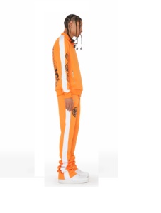 Survêtement polaire technique thermique unisexe de haute qualité personnalisé de grande taille pantalon de survêtement court à capuche évasé pour l'hiver - Product Image 4