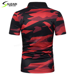 Service OEM T-shirts polo pour hommes Logo personnalisé Tops tricotés légers à séchage rapide pour le fitness - Product Image 2