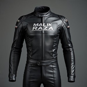 Traje de motorista de cuero al por mayor para motos y carreras de coches, colores y logotipos personalizables - Product Image 4