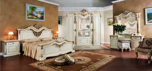 Juego de Muebles de Dormitorio de Madera de Teca Maciza Vintage, Tamaño King, Cama de Madera de Lujo Extraordinaria y Profesional - Product Image 3