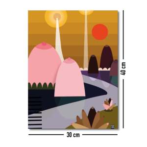 Impression artistique moderne « Terre du lait et du miel » sur papier - Product Image 4