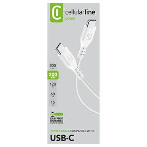 Cable de alimentación USB-C blanco de 2 m USBDATACUSBC2C2MW Cables de datos - Product Image 2