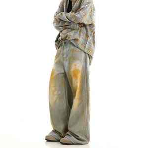 Jeans en denim décontractés pour hommes coupe classique confortable respirant tissu doux durable usage quotidien fabrication en vrac - Product Image 4