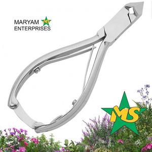 Pinces à ongles à lame incurvée en acier avec poignée imprimée pour le soin des ongles des orteils Ressort de baril - Product Image 2