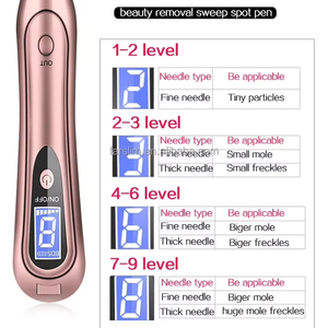 <span class=keywords><strong>Prix</strong></span> de gros 9 niveaux LED Display Skin Problem Remover Pen Verrue, taches, taupes pour la maison et le salon Correcteur de taupe précis - Product Image 2