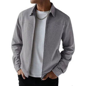 Veste en jean moto slim fit pour homme, imperméable, respirante, coupe-vent, extensible, couleur unie, fermeture éclair, décontractée, prête pour l'extérieur - Product Image 2