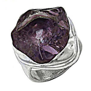 "Women's Fashion <b>Statement</b> <b>Ring</b> 925 Silver Purple Gemstone" - Product Image 1