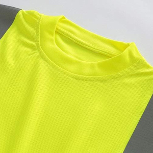 Crewnech Design Wholesale Custom Made High Visibility Construction Short Sleeve T <b>Shirt</b> 2025 Safety Hi Vis <b>Work</b> <b>Men</b> <b>Shirts</b> - Product Image 5