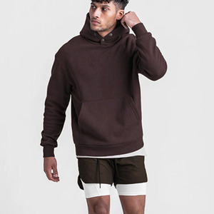 <span class=keywords><strong>Felpa</strong></span> americana <span class=keywords><strong>con</strong></span> cappuccio foderata in <span class=keywords><strong>pile</strong></span> giacca ampia sportiva autunno inverno grande tinta unita per Fitness a tracolla - Product Image 6