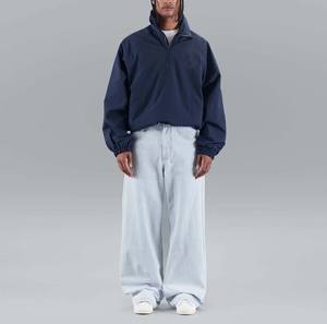 Wholesales <b>Men's</b> Custom Printed 1/4 Zipper Anorak Outdoor Lightweight <b>Jackets</b> Windbreaker Waterproof <b>Men</b> <b>Jacket</b> - Product Image 1