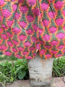 Pantalones cortos unisex Jaipur hechos a mano de algodón orgánico Rose Butty Casual trajes de verano con ropa de playa ligera elástica ropa de dormir - Product Image 4