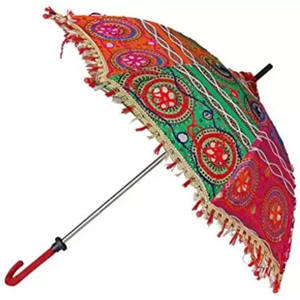 Parapluie manuel en métal à panneaux en dentelle, parapluie pliant en métal, parapluie de mariage à panneaux, parapluie manuel en métal pour la protection solaire UM18 - Product Image 2