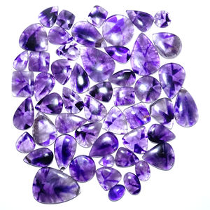 Vente en gros cabochon d'améthyste naturelle belle pierre précieuse en vrac de quartz pour la fabrication de bijoux belle et naturelle - Product Image 6