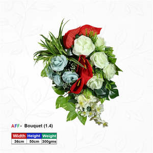<b>Artificial</b> <b>Flower</b> Sophisticated Cascade Floral Bouquet Wall Arrangement - Product Image 1