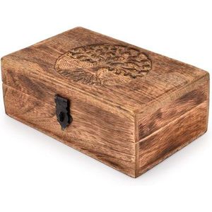 100% Handcrafted Polished <b>Wooden</b> Gift <b>Box</b>-Eco-Friendly Jewelry & Cosmetic <b>Storage</b> for Christmas Home Decoration - Product Image 3