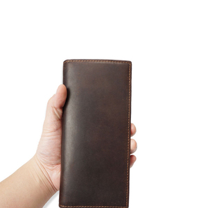 Premium Leather Compact <b>Wallet</b> <b>Fold</b> Closure Long Length Durable Unisex Gift Idea for Everyday Use and Business - Product Image 2