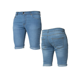 Short en jean décontracté de qualité supérieure pour homme Modèle populaire avec couleur personnalisée et motif uni Décoration sublimée teint uni - Product Image 1