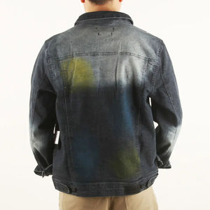 แจ็กเก็ตยีนส์แจ็กเก็ตโอเวอร์ไซส์แบบมีกระดุมสำหรับฤดูใบไม้ร่วง - Product Image 3