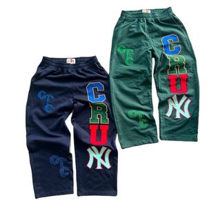 Baggy jogging personnalisé léger et lavé à l'acide pantalon de survêtement pour hommes style de rue avec impression d'écran en détresse anti-rides - Product Image 6