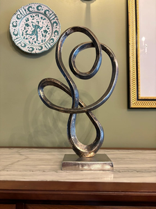 Escultura de plata moderna para decoración de habitación, decoración del hogar, escultura, Decoración de mesa - Product Image 4