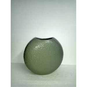 Vase en métal peint à la poudre artisanal, contenants décoratifs durables pour fleurs, vase unique avec poignée en anneau pour la décoration d'hôtels et de restaurants - Product Image 5