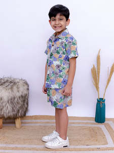 ชุดเสื้อผ้าเด็กผู้ชายลำลอง 2 ชิ้น เสื้อยืด กางเกงขายส่ง (1-12 ปี) - Product Image 2