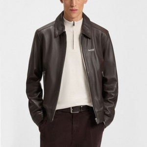 100% vestes en cuir véritable de haute qualité pour hommes/vestes en cuir pour hommes de marque privée personnalisées - Product Image 1