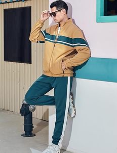 High Quality Customized Unisex Breathable 100% Cotton Tracksuit Casual Long Sleeve Jogging Athletic Sports <b>Set</b> - Product Image 3