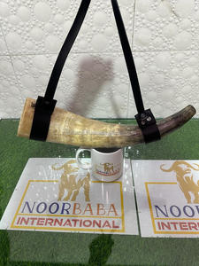 แตรวัว แตรเป่า ไวกิ้ง แตรเสียงอาเกตธรรมชาติ ขัดเงาด้วยเข็มขัดหนัง - Product Image 6