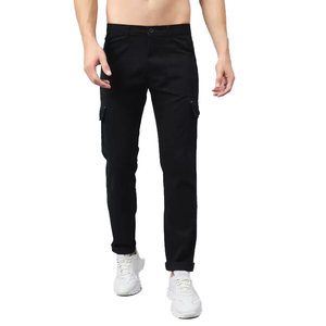 BD Vente en gros de pantalons cargo grande taille pour hommes pantalons de survêtement personnalisés pantalons cargo multi-poches de couleur unie pour hommes - Product Image 4