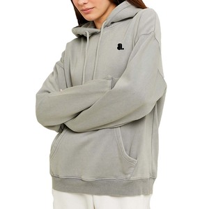 Acid Wash Vintage 2026 Faded Distressed Mujeres Sudadera de gran tamaño Poliéster Algodón Invierno Casual Patrón sólido - Product Image 2