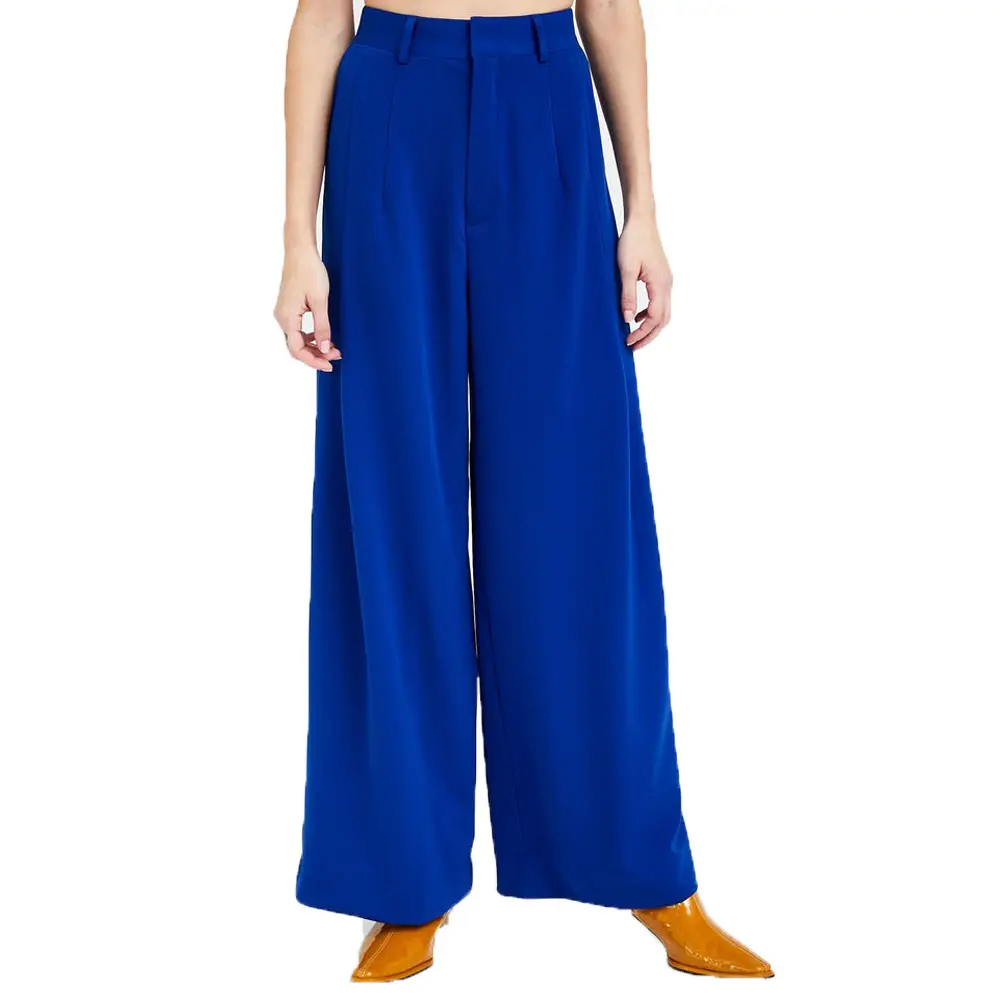 Pantaloni larghi da donna a maglia a lunghezza intera taglie forti abbigliamento da donna eleganti pantaloni con tasche realizzati in Vietnam
