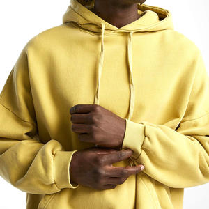 Sweat à capuche en coton de haute qualité délavé au soleil pour garçons, nouvelle arrivée 2026, sweat à capuche vintage délavé au soleil surdimensionné pour hommes en faible MOQ - Product Image 3