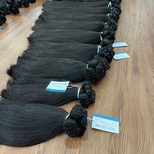 VENTE FLASH jusqu'à 30 $ Paquets de cheveux super bruts non traités jusqu'à 100% cheveux humains d'extensions de cheveux pour femmes de montagne vietnamiennes - Product Image 3