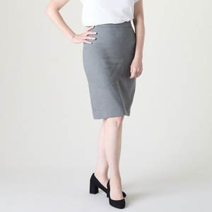 Traje de Negocios de Lujo de 2 Piezas para Mujer, Vestido Formal Profesional Sólido para Primavera y Otoño, Falda de Oficina 100% Algodón - Product Image 3