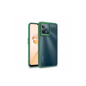 Coque arrière de protection en silicone Netzy SAFA Flora Series pour Realme C31 et Poco X4 Pro 5G, anti-traces de doigts, couleur verte - Product Image 1