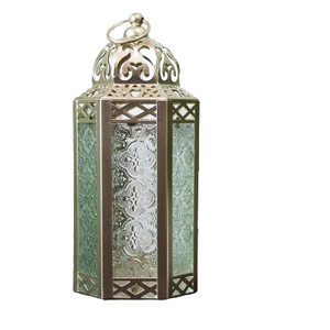 Linterna de vela de Metal de diseño marroquí Acabado en plata Durable Soporte DE LUZ DE Navidad Tarro de lámpara - Product Image 4