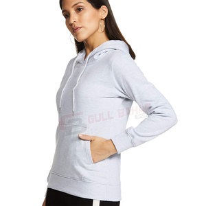 Sudaderas con Capucha de Estilo Casual para Mujer, Personalizables, Ligeras, Transpirables, de Poliéster/Algodón, con Logotipo Frontal - Product Image 3