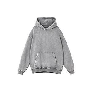 Sudadera con Capucha Unisex de Felpa Francesa de Alta Calidad con Logotipo Bordado Personalizado, Diseño Gráfico Vintage, Lavado Ácido - Product Image 3