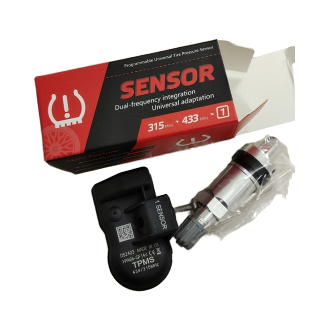 Tire Pressure Monitoring System Sensors for 99% of Car Replacement 315MHz&433MHz 2in1 Program Universal TPMS Sensor Programmable