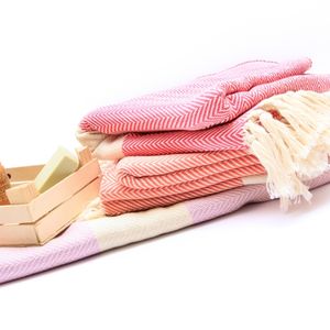 Venta al por mayor India 100% algodón rayas Fouta Toalla de secado rápido ecológico lujo suave calidad turco toalla logotipo personalizado tamaño - Product Image 4