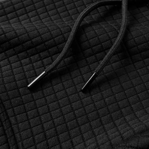 Venta caliente de los hombres de talla grande cuarto de cremallera Cargo chándal patrón sólido con capucha chaqueta pantalón chándal conjunto para el Medio Ambiente - Product Image 3