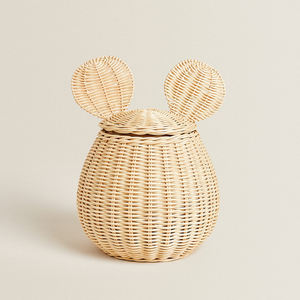 Panier de rangement pour enfants en rotin tendance et adorable, écologique, pour l'organisation du placard, rangement de la chambre d'enfant, vente en gros en provenance du Vietnam - Product Image 1